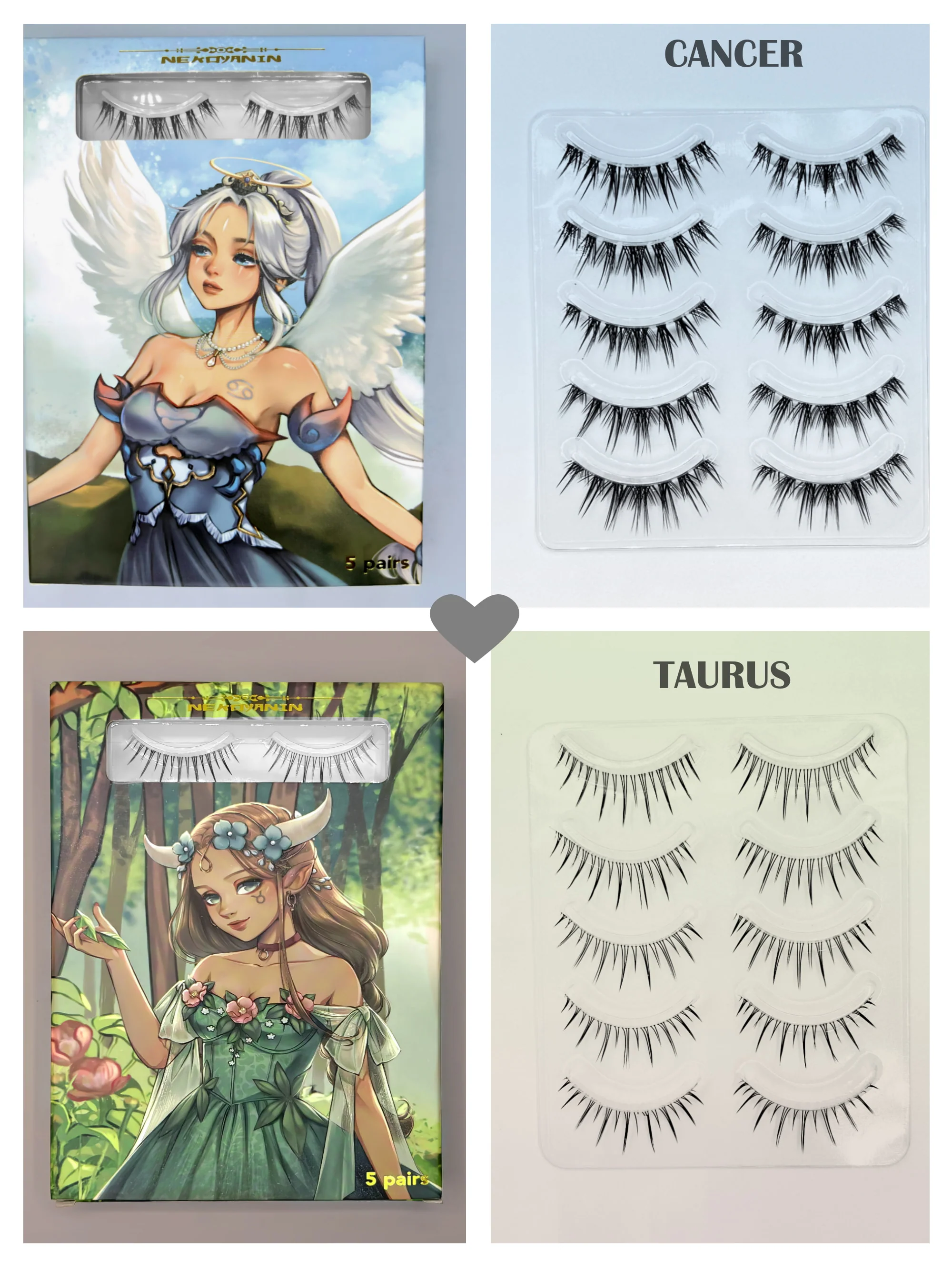 12 Zodiac Manhua/Anime Lashes bundle - Image 3