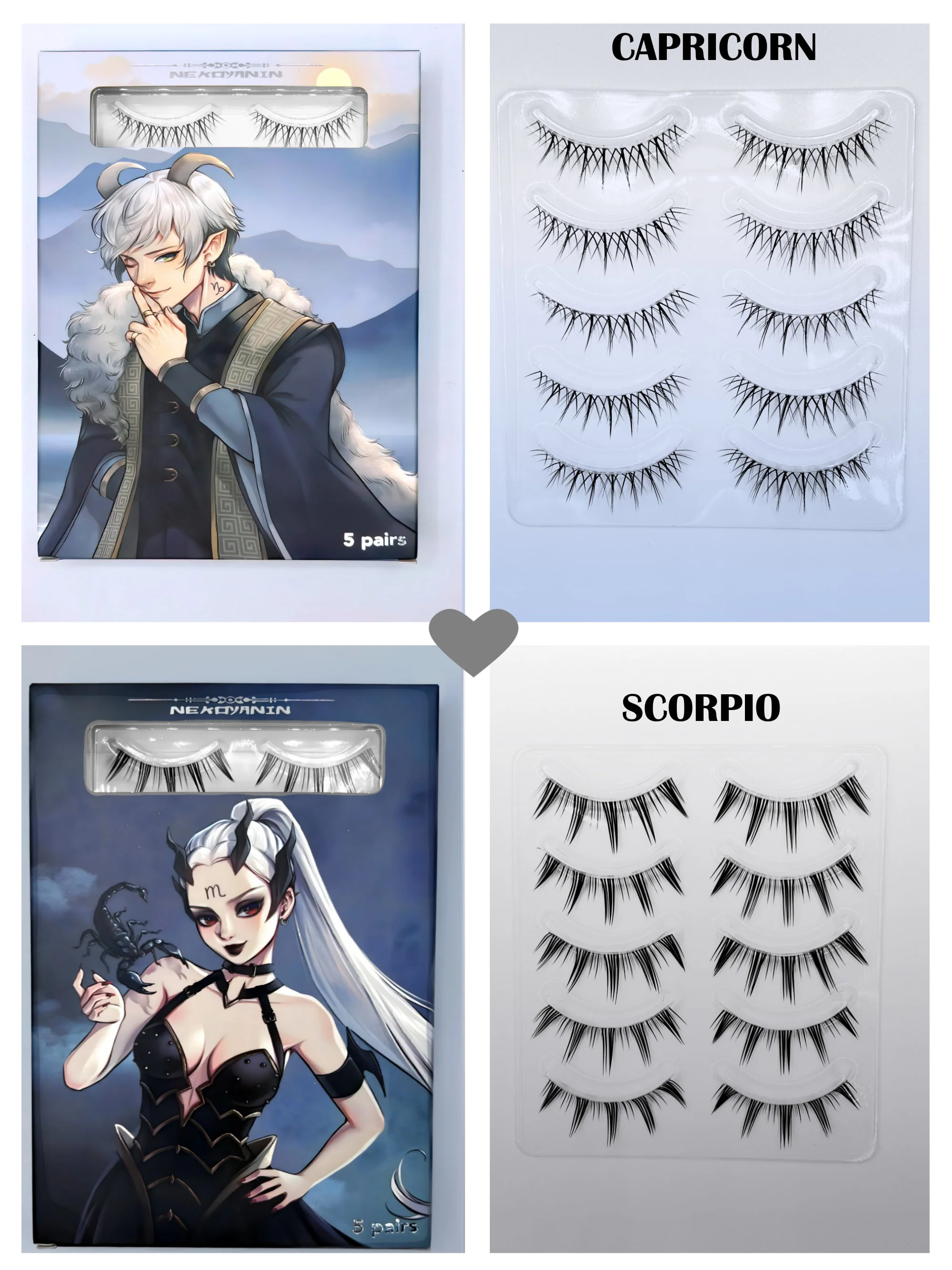 12 Zodiac Manhua/Anime Lashes bundle - Image 7